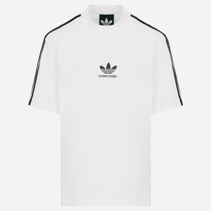 EUC Men’s Size Medium Balenciaga X Adidas Oversized T-shirt In White & Black